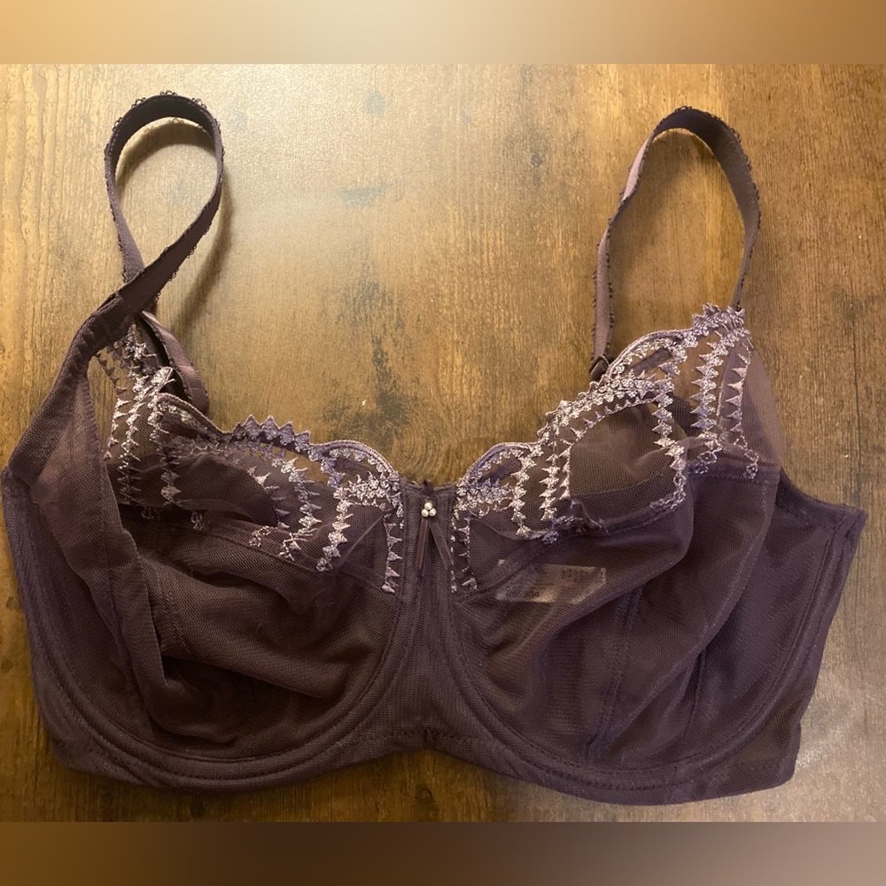 Wacoal Evocative Edge Purple Underwire Bra US 34G UK 34 F *like new* - Picture 12 of 12